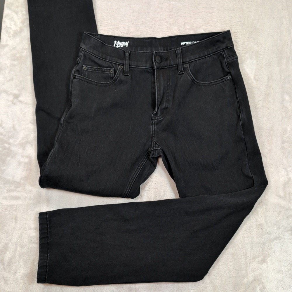 Mugsy Jeans After Darks Mens 32x30 (32x29) Black Cashmere Blend Cashtech Denim